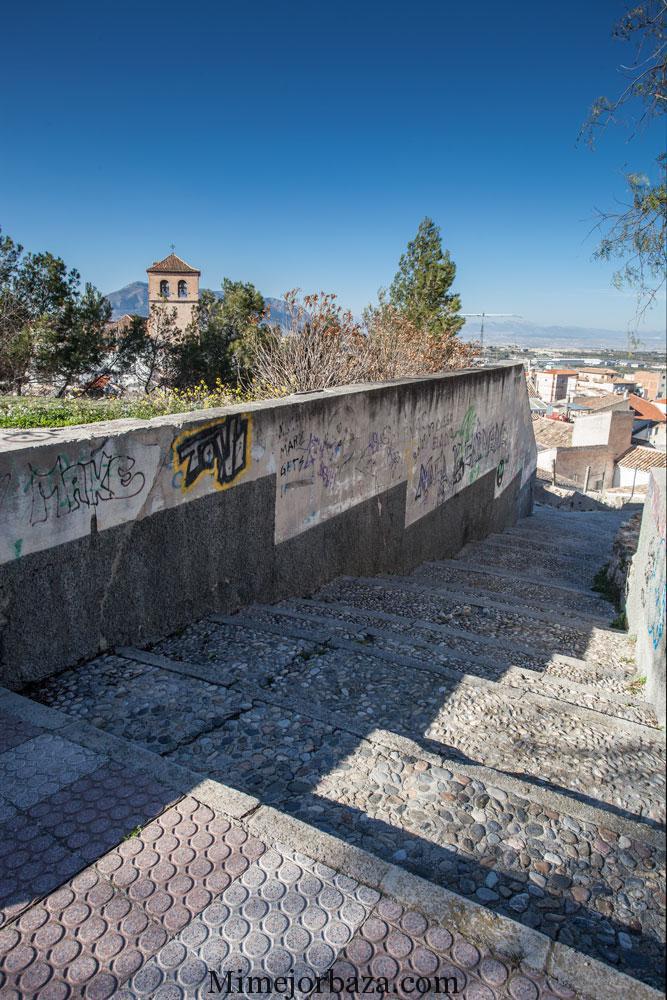 Escalinata de acceso a la alcazaba